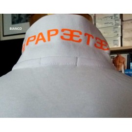 Polo uomo Papeete manica corta con logo frontale e stampa sul collo 2
