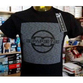 T-shirt uomo Papeete manica corta a girocollo in cotone con stampa logo