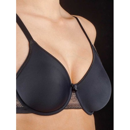 Reggiseno donna Selene con ferretto non imbottito in microfibra e pizzo