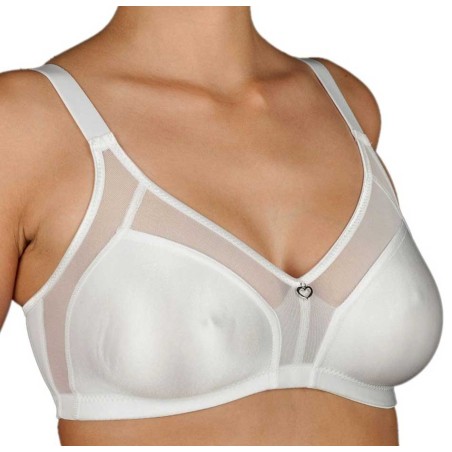 Reggiseno donna Selene senza ferretto con doppio strato in microfibra e tulle