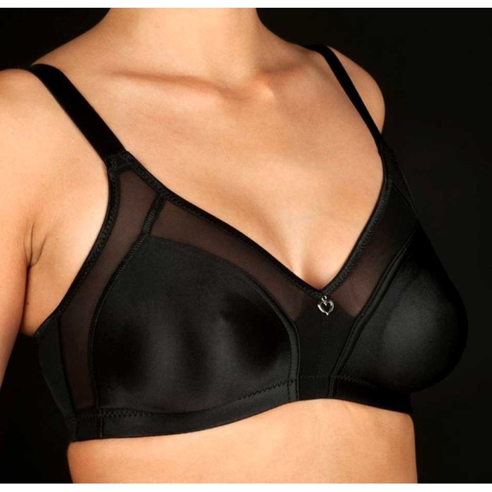 Reggiseno donna Selene senza ferretto con doppio strato in microfibra e tulle