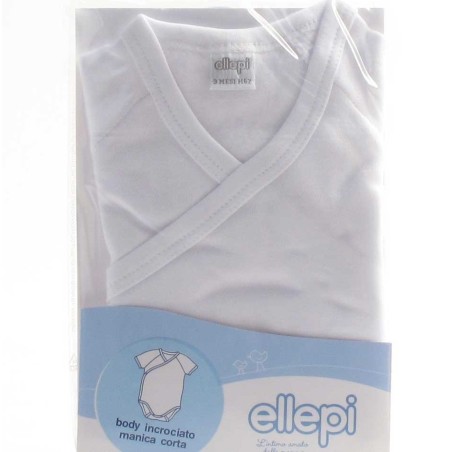 3 Body neonato bambino Ellepi manica corta incrociata in cotone felpato invernale 3 Body neonato bambino Ellepi manica corta incrociata in cotone felpato invernale