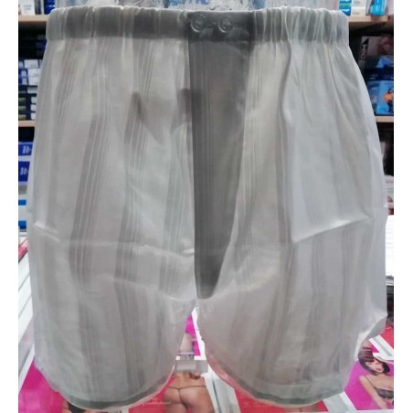 Boxer uomo Americanino classico in cotone rigato in tinta aperto con bottoni