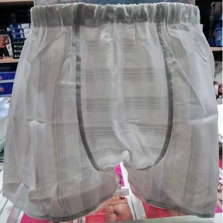 Boxer uomo Americanino classico in cotone rigato in tinta aperto con bottoni