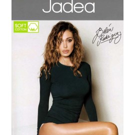 Maglia donna Jadea manica lunga a girocollo in caldo cotone felpato