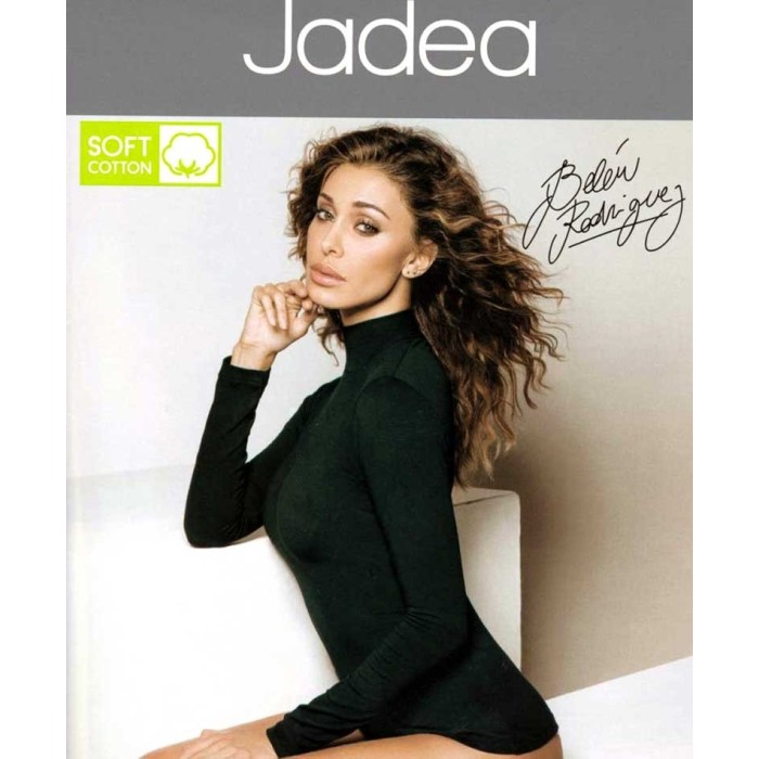 Maglia donna Jadea manica lunga con collo a lupetto in caldo cotone felpato