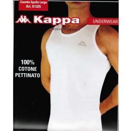 3 Canottiere uomo Kappa a spalla larga in cotone pettinato con logo 2