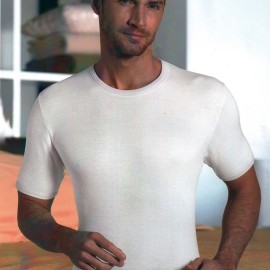 3 T-shirt uomo Nottingham manica corta a girocollo in lana e cotone