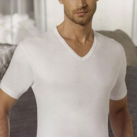 3 T-shirt uomo Nottingham manica corta in cotone mercerizzato con scollo V