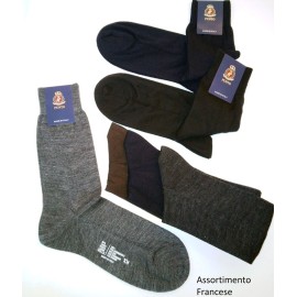 3 Paia di Calze uomo Punto Eminence corte in calda lana, taglio Elegante