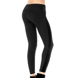 Leggings donna Meritex in cotone elasticizzato con velluto ai lati 2