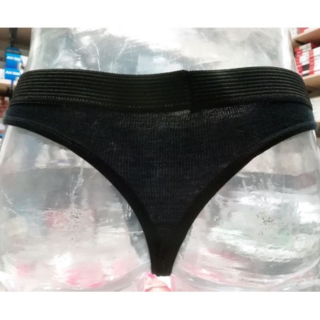 Slip uomo Axiom a perizoma con Eco Pelle frontale e cotone con elastico esterno