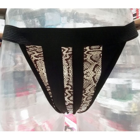 Slip uomo Axiom a perizoma con Pitonato frontale e cotone con elastico esterno