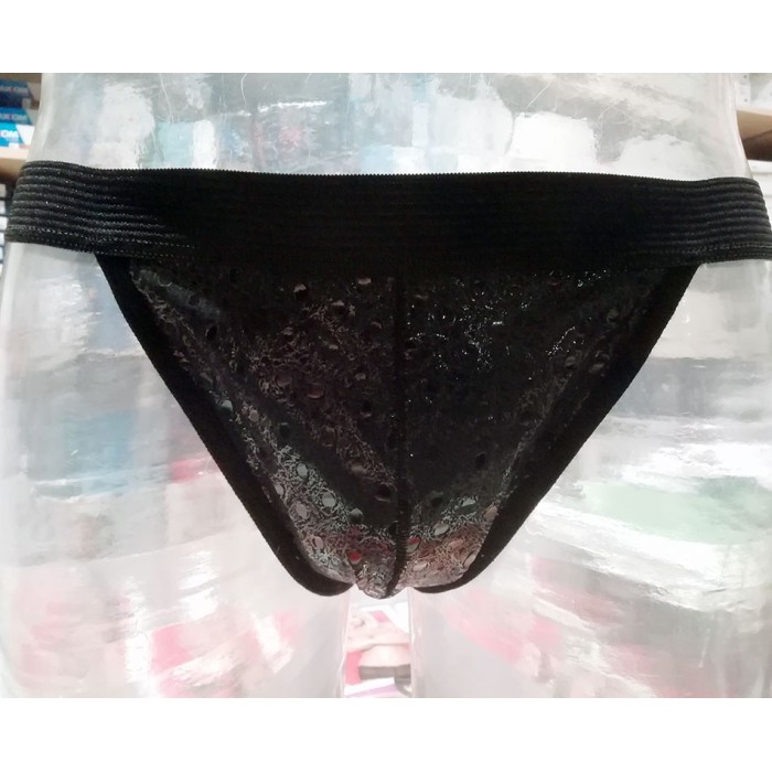 Slip uomo Axiom a perizoma con Lurex frontale e cotone con elastico esterno