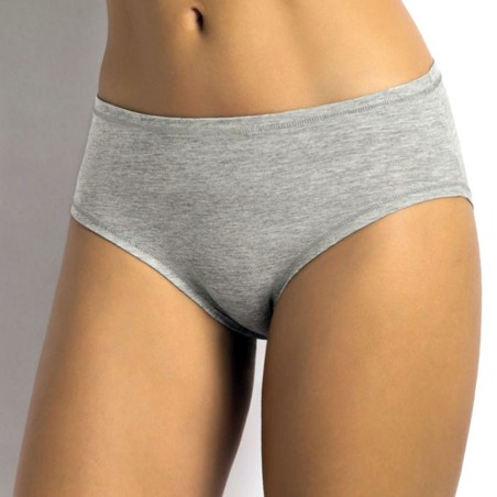 Slip donna SieLei Midi in cotone elasticizzato con elastici tubolari anti segno