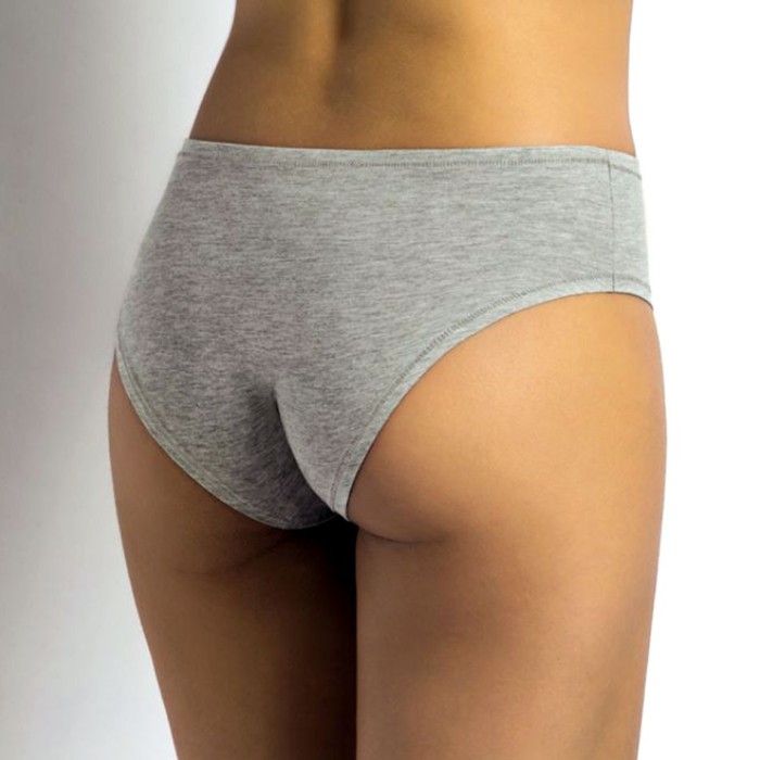 Slip donna SieLei Midi in cotone elasticizzato con elastici tubolari anti segno