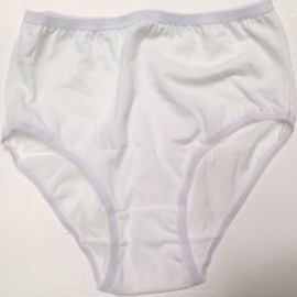 6 Slip da donna Elleci a vita alta in cotone liscio con elastici comfort