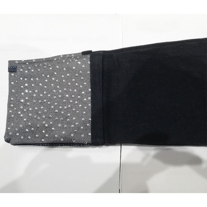 Leggings donna Matignon con cotone, tasche sul retro e strass