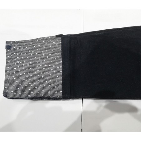 Leggings donna Matignon con cotone, tasche sul retro e strass