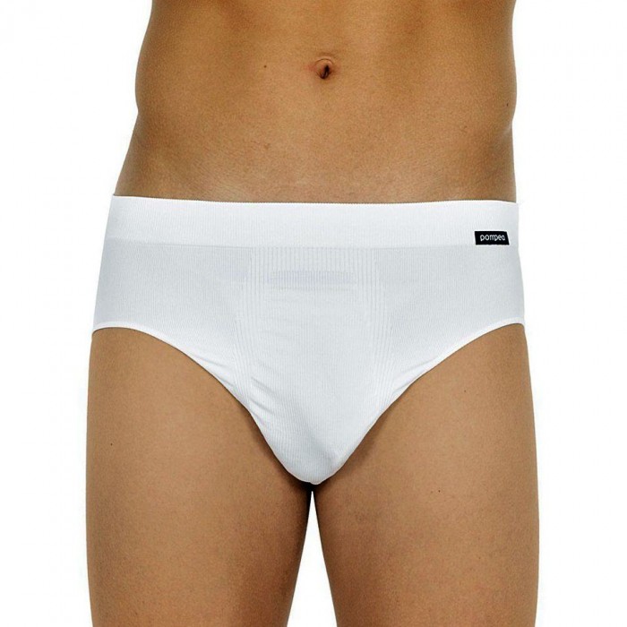 3 Slip uomo Pompea in morbida microfibra a coste anatomici senza cuciture