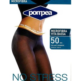 3 Collant donna Pompea coprenti in microfibra 50 Vita Bassa