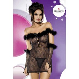 Sexy lingerie donna Obsessive,Furriel mini seducenti trasparenze