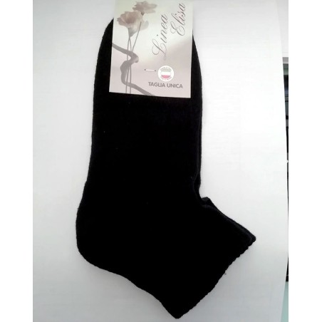 6 Paia di Calze donna Elledi corte in cotone spugna con polsino comfort