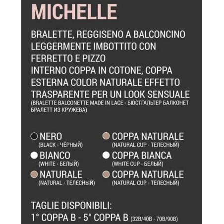 Reggiseno LoveandBra a balconcino in pizzo con ferretto ed imbottitura soft Reggiseno LoveandBra a balconcino in pizzo con ferretto ed imbottitura soft