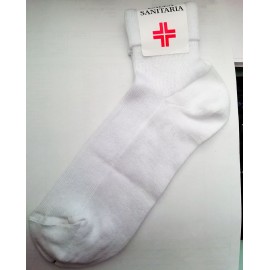 12 Paia di Calze donna Elledi corte in cotone con polsino Sanitario