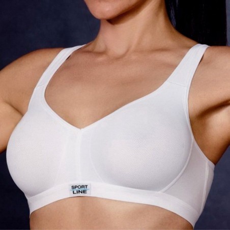 Reggiseno donna Spiman sportivo in cotone elasticizzato senza ferretto e ganci