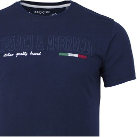 T-shirt uomo Baci & Abbracci manica corta girocollo con logo ricamato
