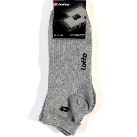 3 Paia Calze uomo Lotto calzini corti in cotone elasticizzato con logo
