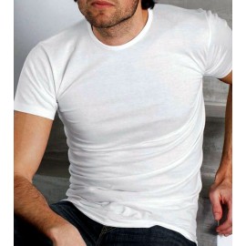 3 T-shirt uomo Moretta manica corta con girocollo basso in puro cotone
