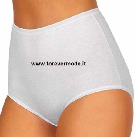 6 Slip culotte donna Jadea Alte cotone elasticizzato con elastici piatti