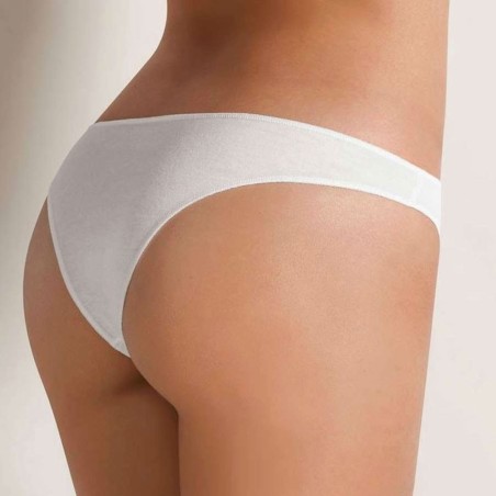 6 Slip brasiliana donna Cotonella vita bassa in cotone elasticizzato con elastici sottili