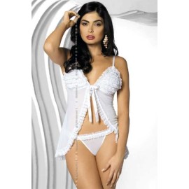 Sexy lingerie donna Obsessive,Madame babydoll tulle con merletti