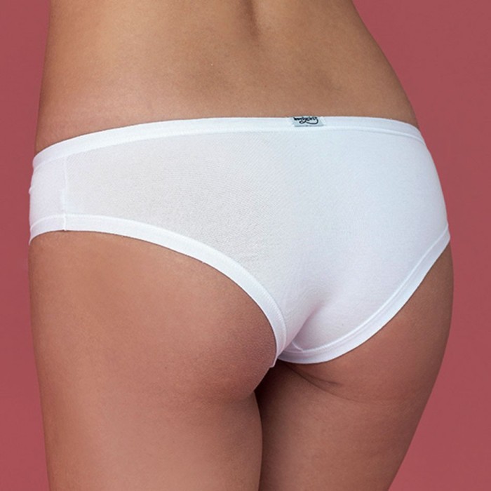 3 Slip short donna Emy vita bassa in cotone modal con elastico anti segno