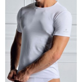 3 T-shirt uomo Navigare manica corta a girocollo in cotone bi-elastico