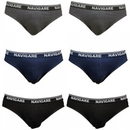 3 Slip uomo Navigare in morbido cotone bielastico logato