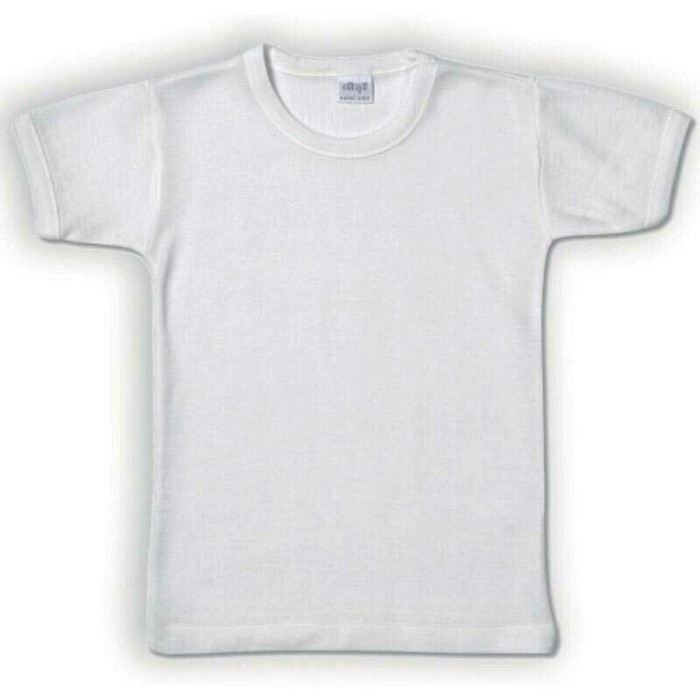 Maglia bambino Trevi manica corta a girocollo con cotone sulla pelle e calda lana fuori