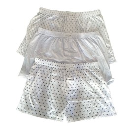 3 Boxer uomo Dolce Luna in cotone fantasia cravatta con apertura a bottone 2