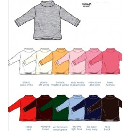 Maglia bambino Ellepi manica lunga lupetto in caldo cotone invernale 2