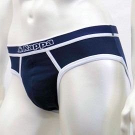 6 Slip uomo Kappa in cotone a vita bassa con elastico esterno loggato 2