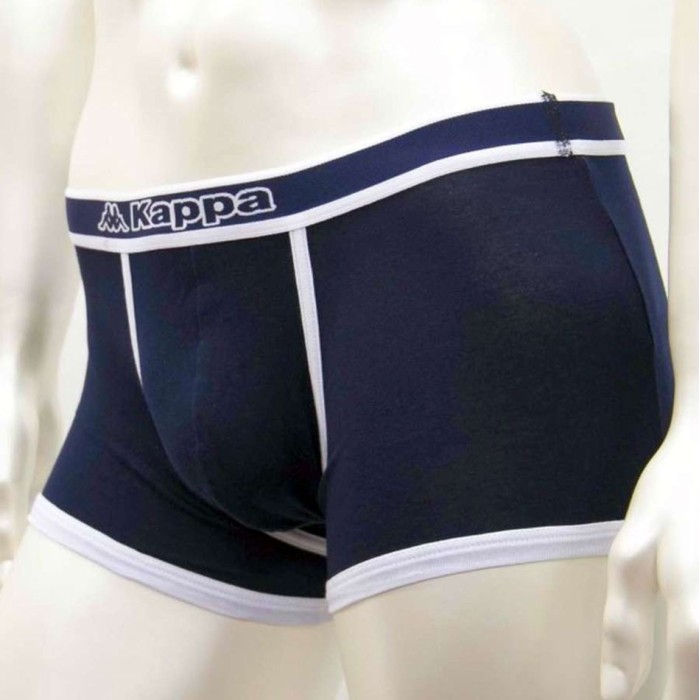 6 Boxer uomo Kappa in cotone elasticizzato vita bassa con elastico esterno