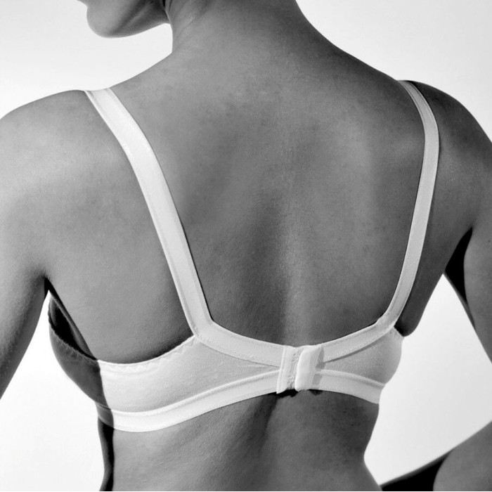 Reggiseno donna Gios incrociato in cotone elasticizzato con coppe doppiate