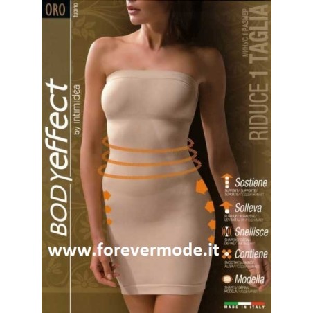 Vestito tubino donna Intimidea body gold modellante contenitivo