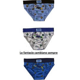 6 Slip bambino Emy in cotone elasticizzato con stampa ed elastico interno 2
