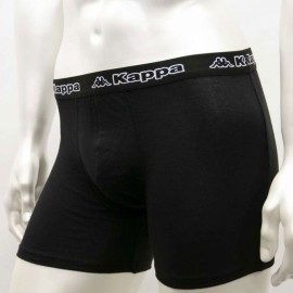 6 Boxer uomo Kappa in cotone elasticizzato con elastico esterno loggato