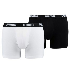 2 Boxer uomo Puma in cotone elasticizzato con elastico esterno loggato