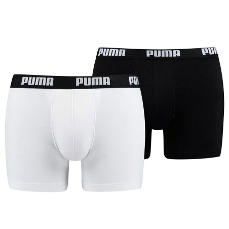 2 Boxer uomo Puma in cotone elasticizzato con elastico esterno loggato